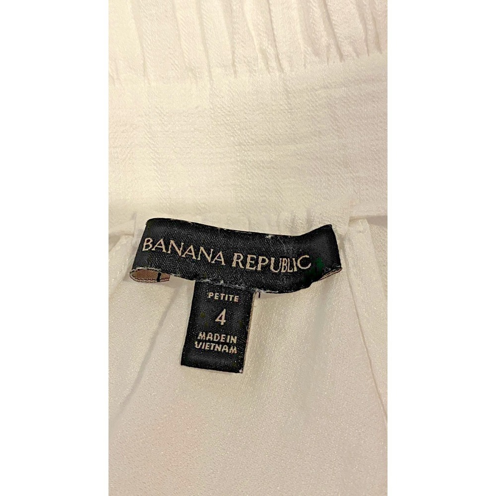Banana‎ Republic White Halter Maxi Dress Size 4P Bridal Beach Cottage Minimalist - Picture 8 of 10